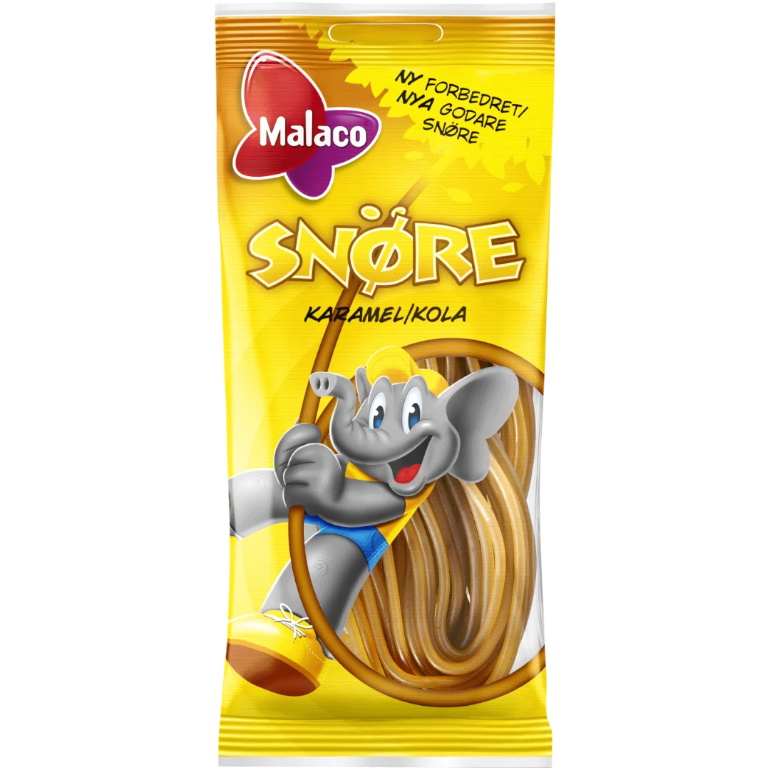Malaco Snören Karamel (Caramel Laces) (Swedish) - 3.3oz (94g)