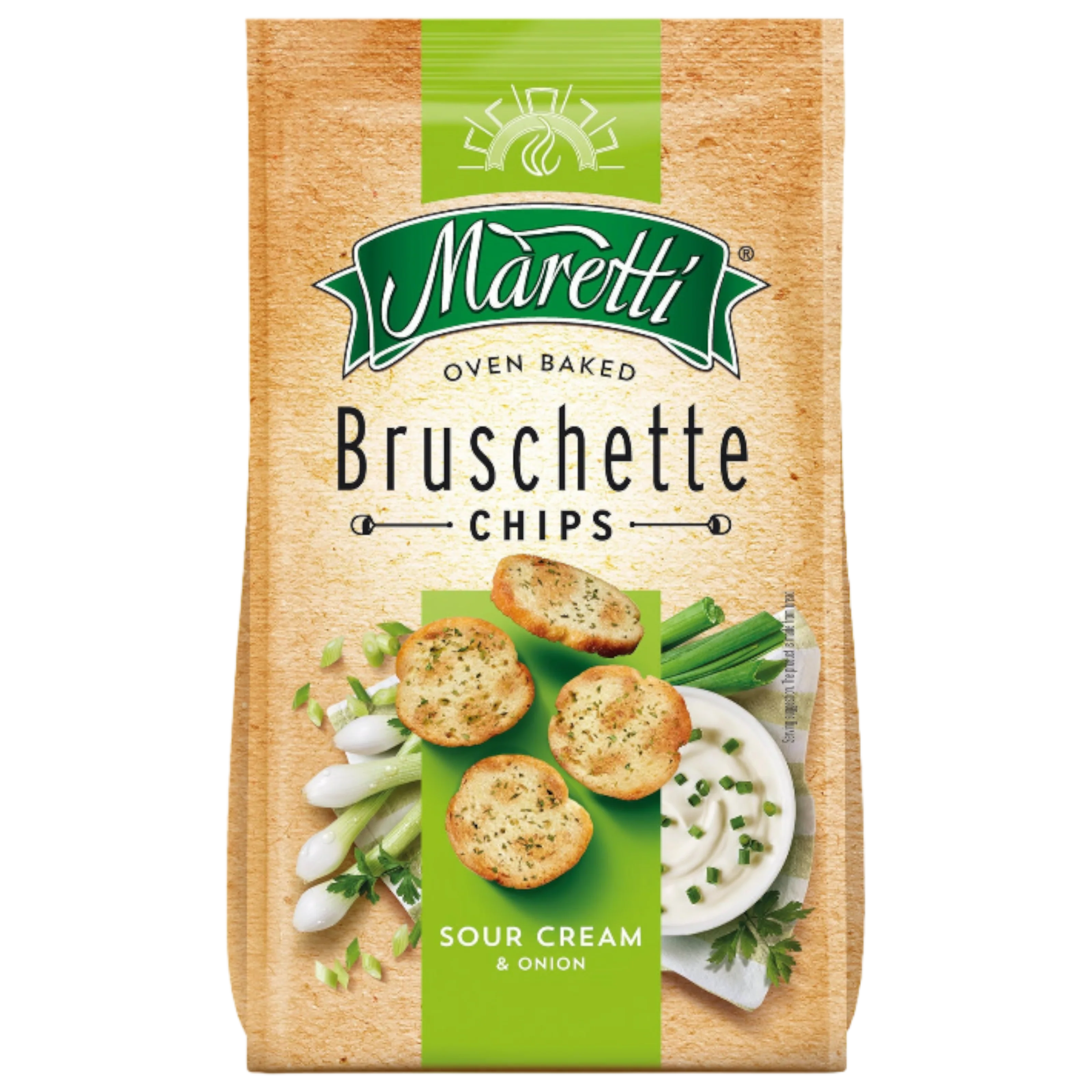 Maretti Oven Baked Bruschetta Bites Sour Cream & Onion - 2.4oz (70g)