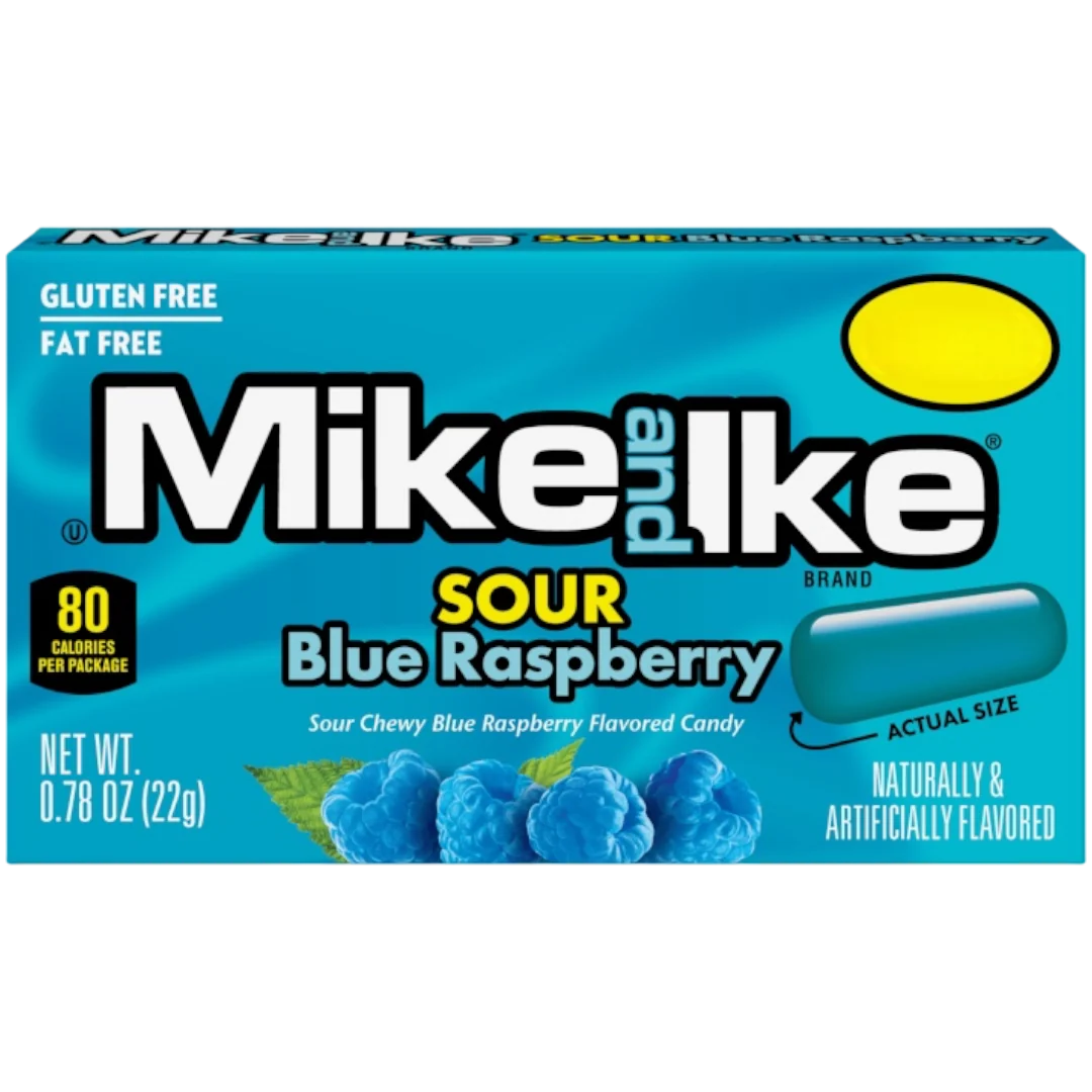 Mike & Ike Sour Blue Raspberry - 0.78oz (22g)