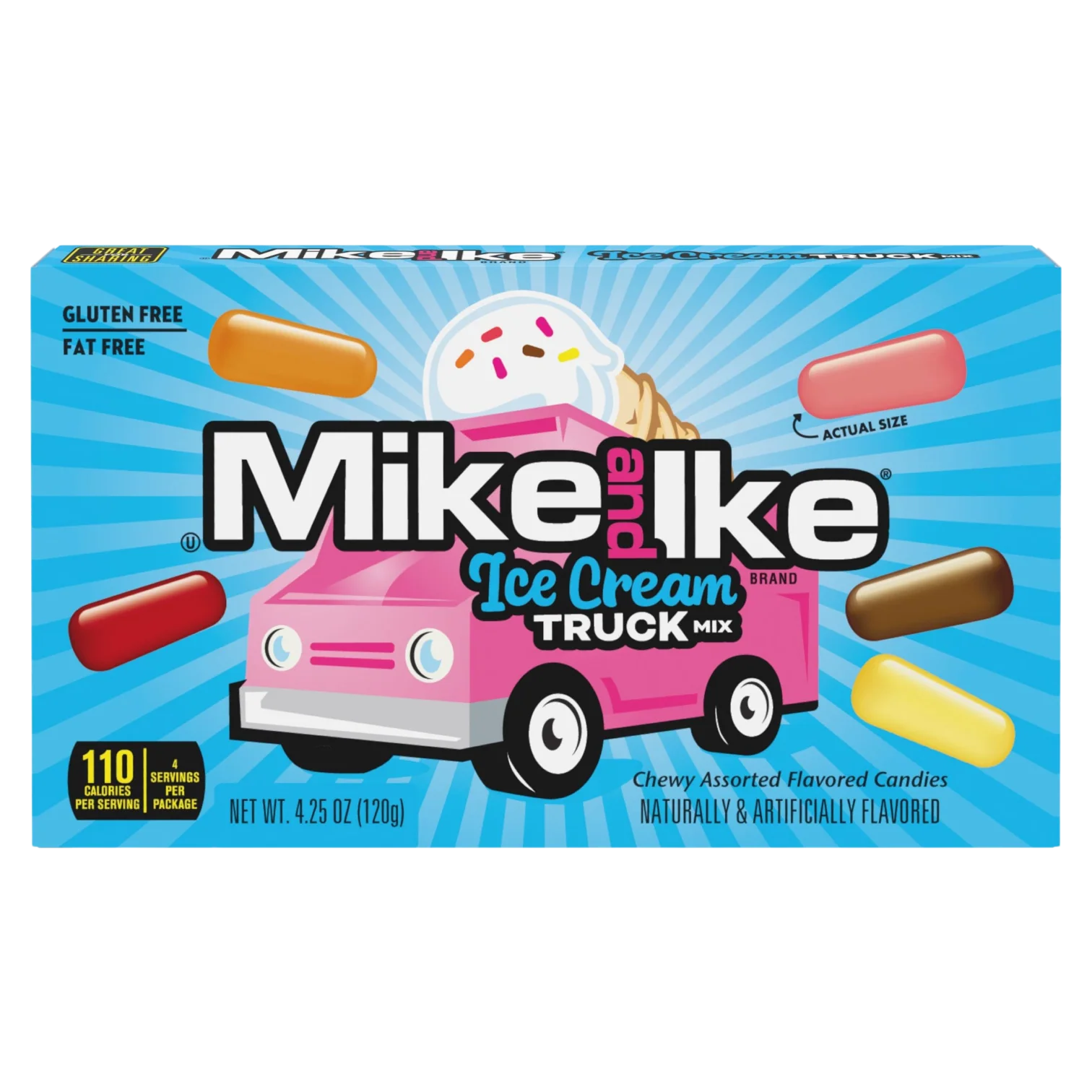 Mike & Ike Ice Cream Truck Mix Theatre Box (Limited Edition) - 4.25oz (120g)