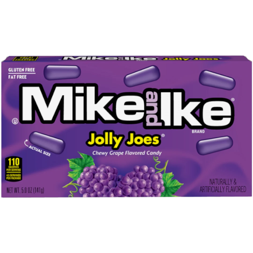 Mike & Ike Jolly Joes Grape Theatre Box - 4.25oz (120g)
