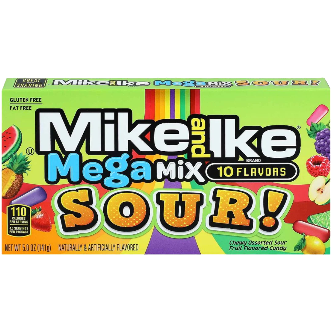 Mike & Ike Sour Mega Mix Theatre Box - 4.2oz (120g)