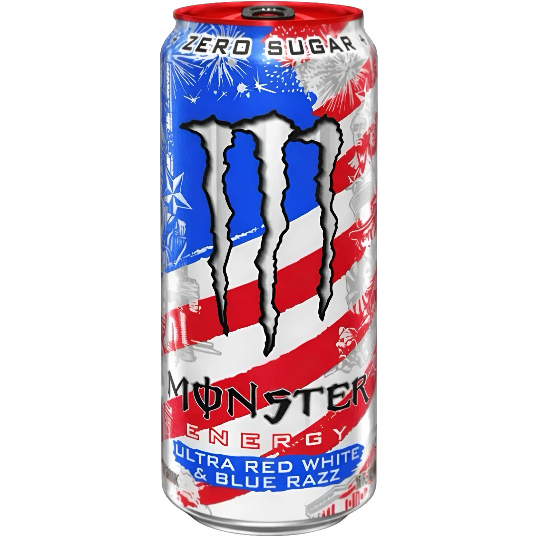 Monster Ultra Red White & Blue Razz - 16fl.oz (473ml)