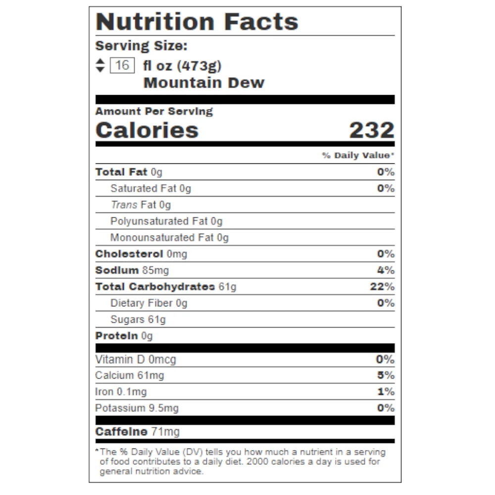 Mountain Dew Original Bottle - 13.5fl.oz (400ml) - Image 2