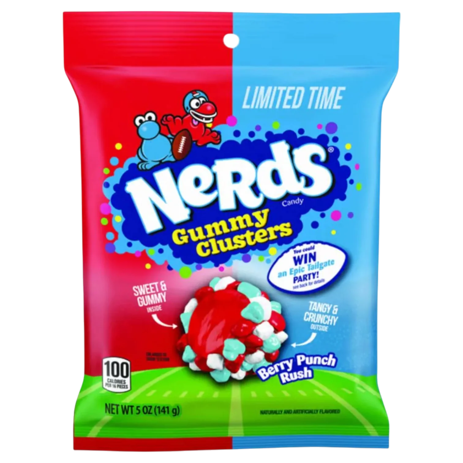 Nerds Gummy Clusters Berry Punch Rush Peg Bag (Limited Edition) - 5oz (141g)