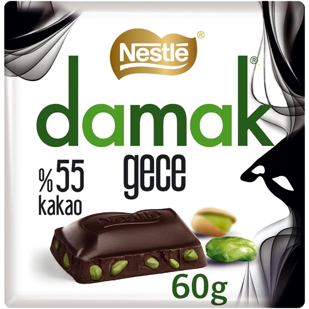 Nestle Damak Pistachio Dark Chocolate Block (Turkish) - 2.12oz (60g)