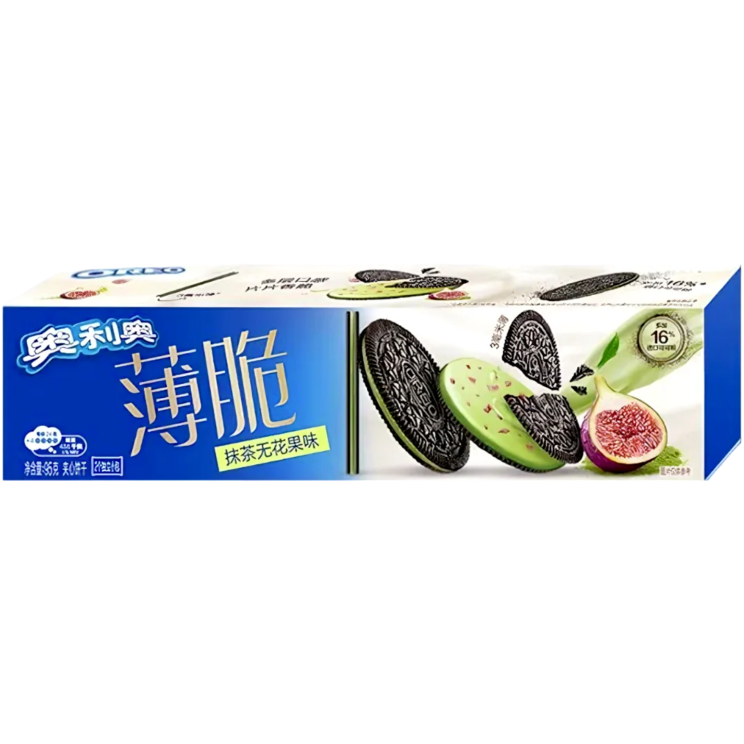 Oreo Ultra Thins Matcha Fig Flavour Cookies - 3.35oz (95g)