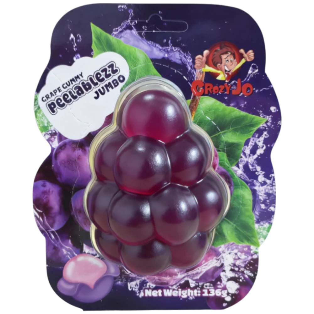 Peelablezz Giant Peelable Gummy Grape - 4.8oz (136g)