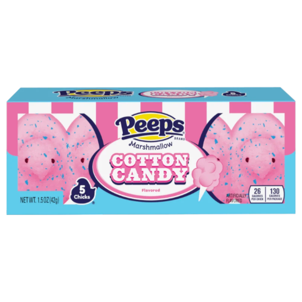 Peeps Cotton Candy Chicks 5 Pack - 1.5oz (42g)