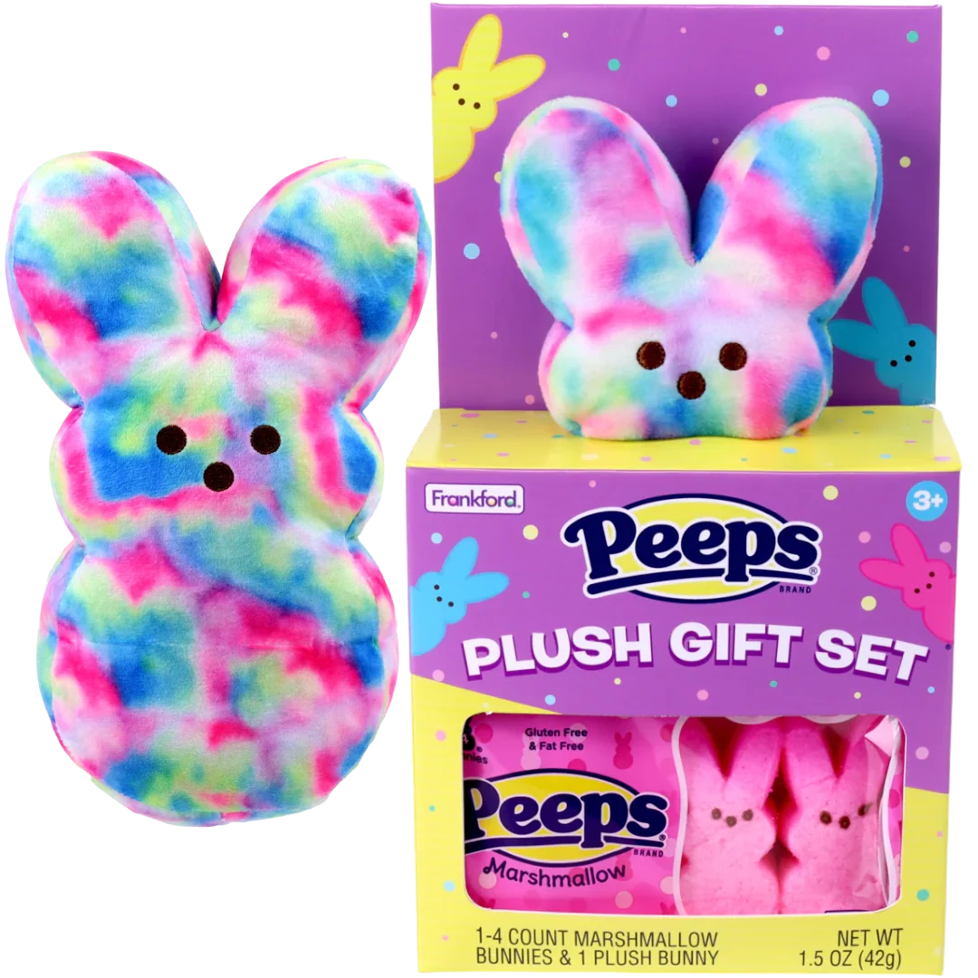 Peeps Tie Dye Plush Bunny House (Easter Limited Edition) - 1.5oz (42g)