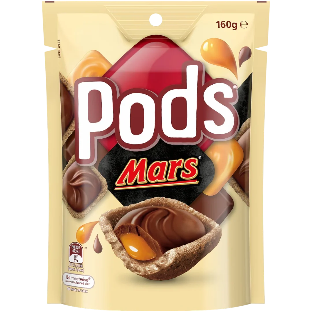 Pods Mars Snack & Share Party Bag (Australia) - 5.6oz (160g)