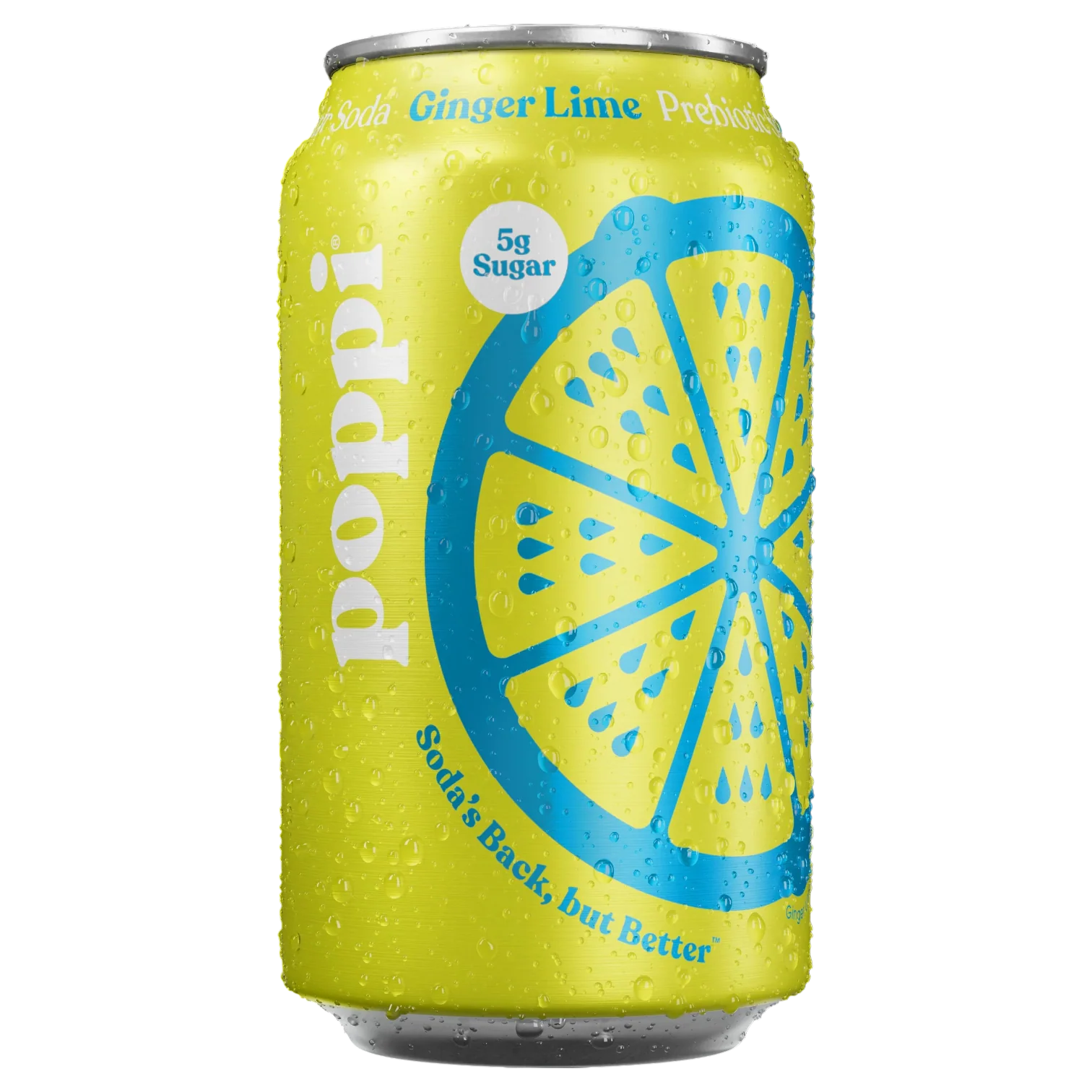 Poppi Ginger Lime Prebiotic Soda - 12fl.oz (355ml)