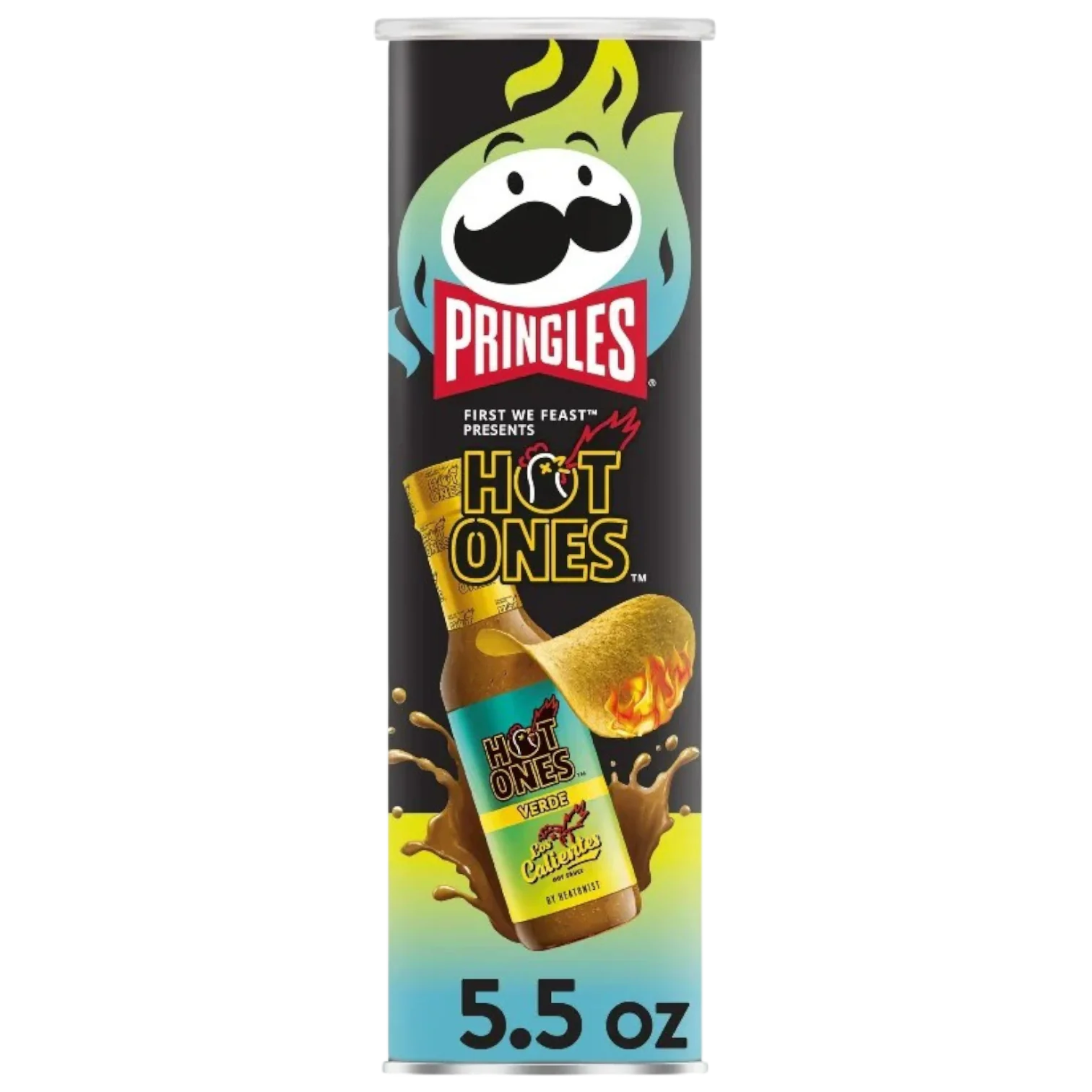 Pringles Hot Ones Verde - 5.5oz (158g)