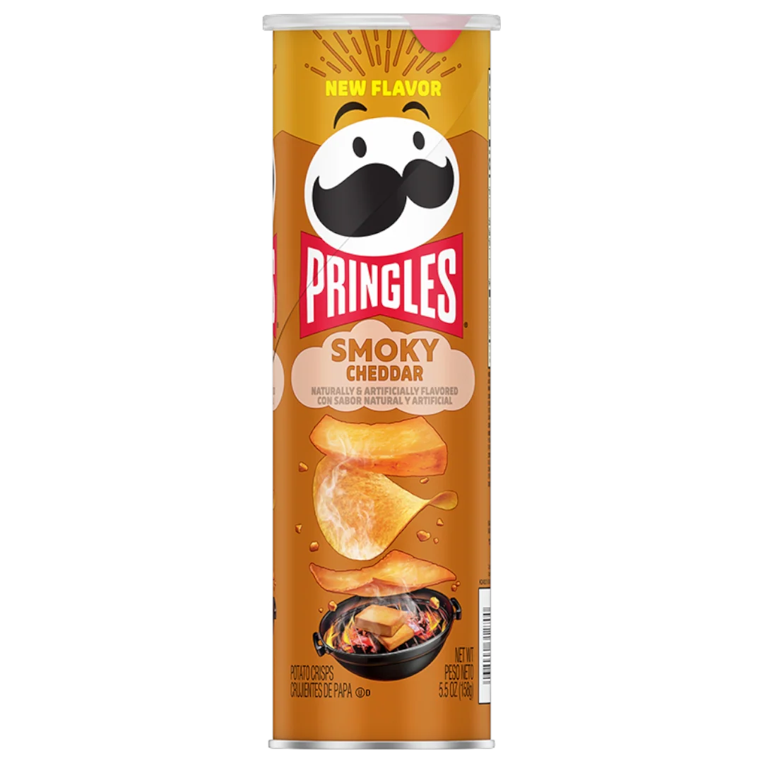 Pringles Smoky Cheddar Flavour - 5.5oz (156g)