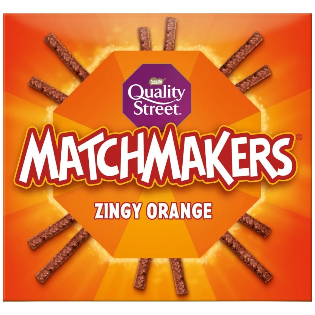 Quality Street Matchmakers Zingy Orange Chocolates Box - 4.23oz (120g)