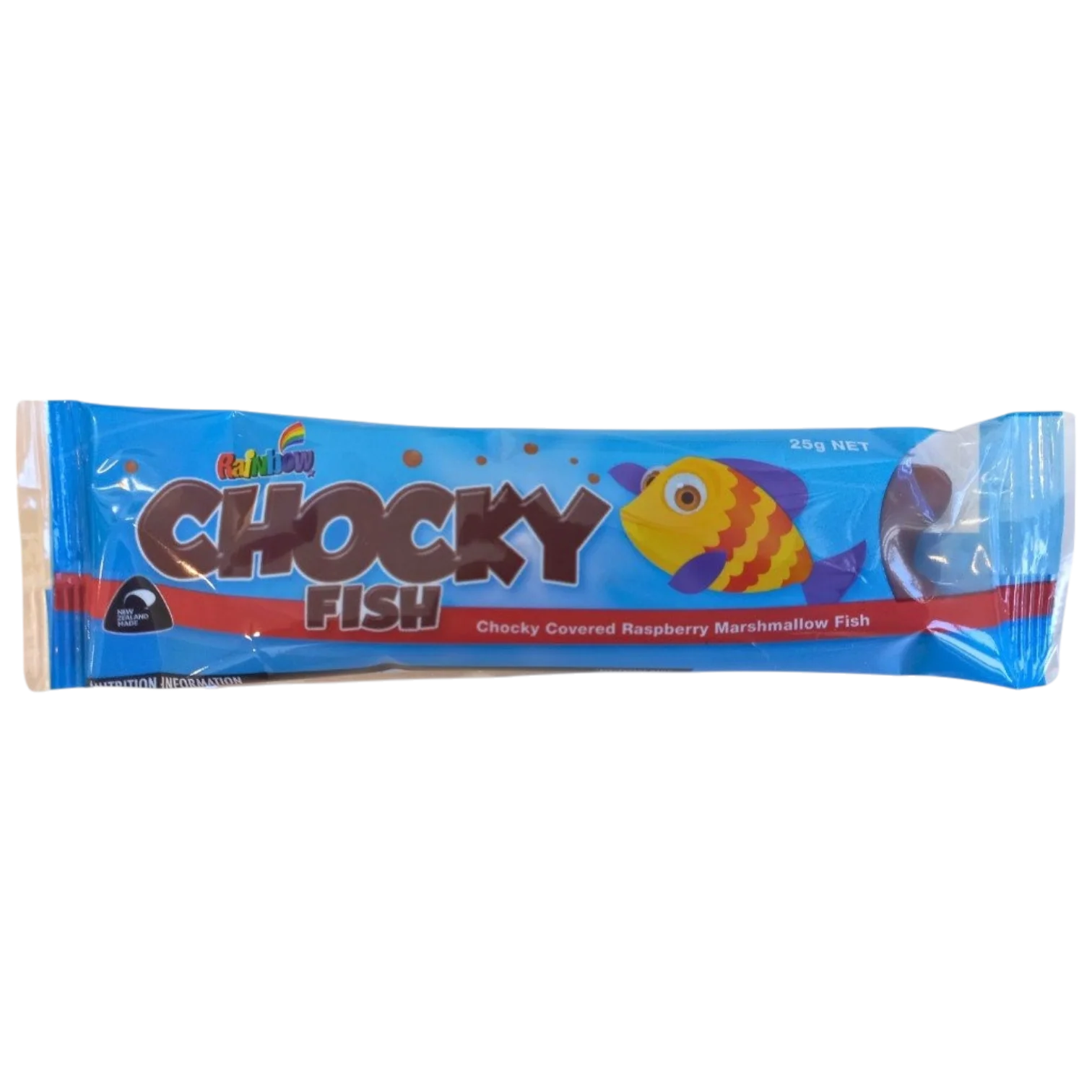 Rainbow Chocolate Raspberry Chocky Fish (New Zealand) - 0.88oz (25g)
