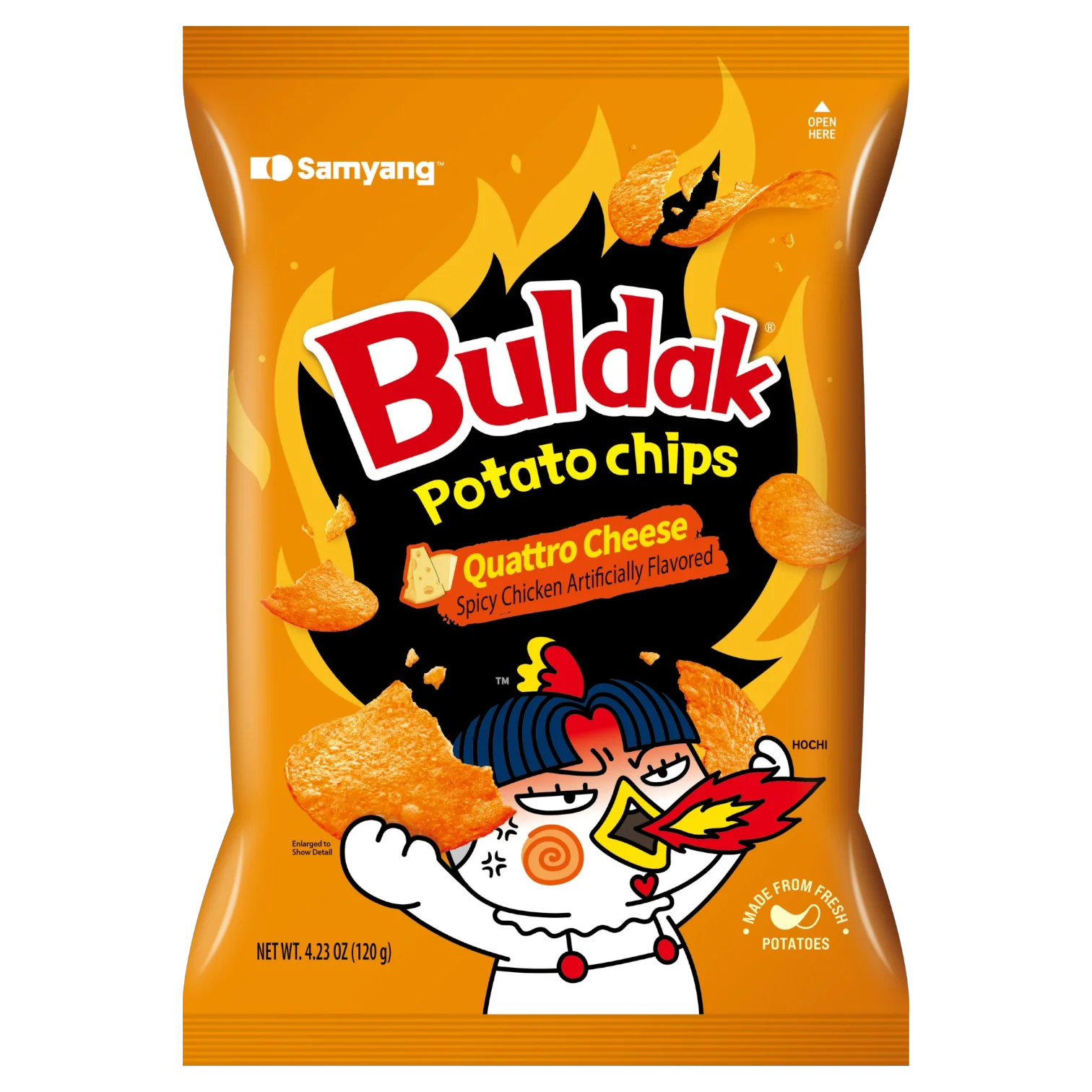 Samyang Buldak Quattro Cheese Potato Crisps - 1.94oz (55g)