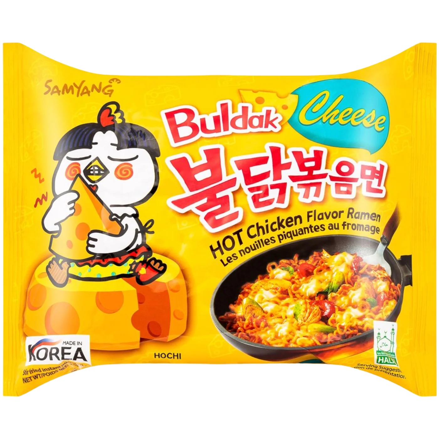 Samyang Buldak Cheese Flavour Hot Chicken Ramen - 4.9oz (140g)