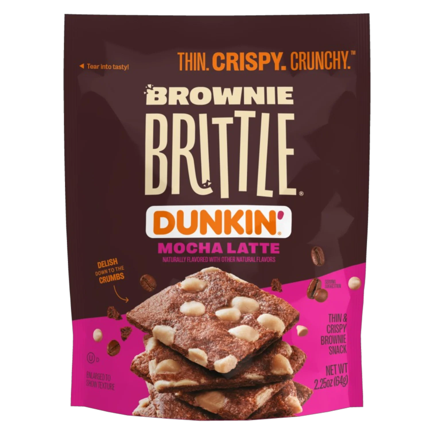 Sheila G's Dunkin' Mocha Latte Brownie Brittle - 2.25oz (64g)