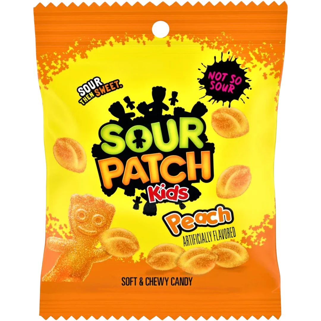 Sour Patch Kids Peach Peg Bag - 3.56oz (102g)