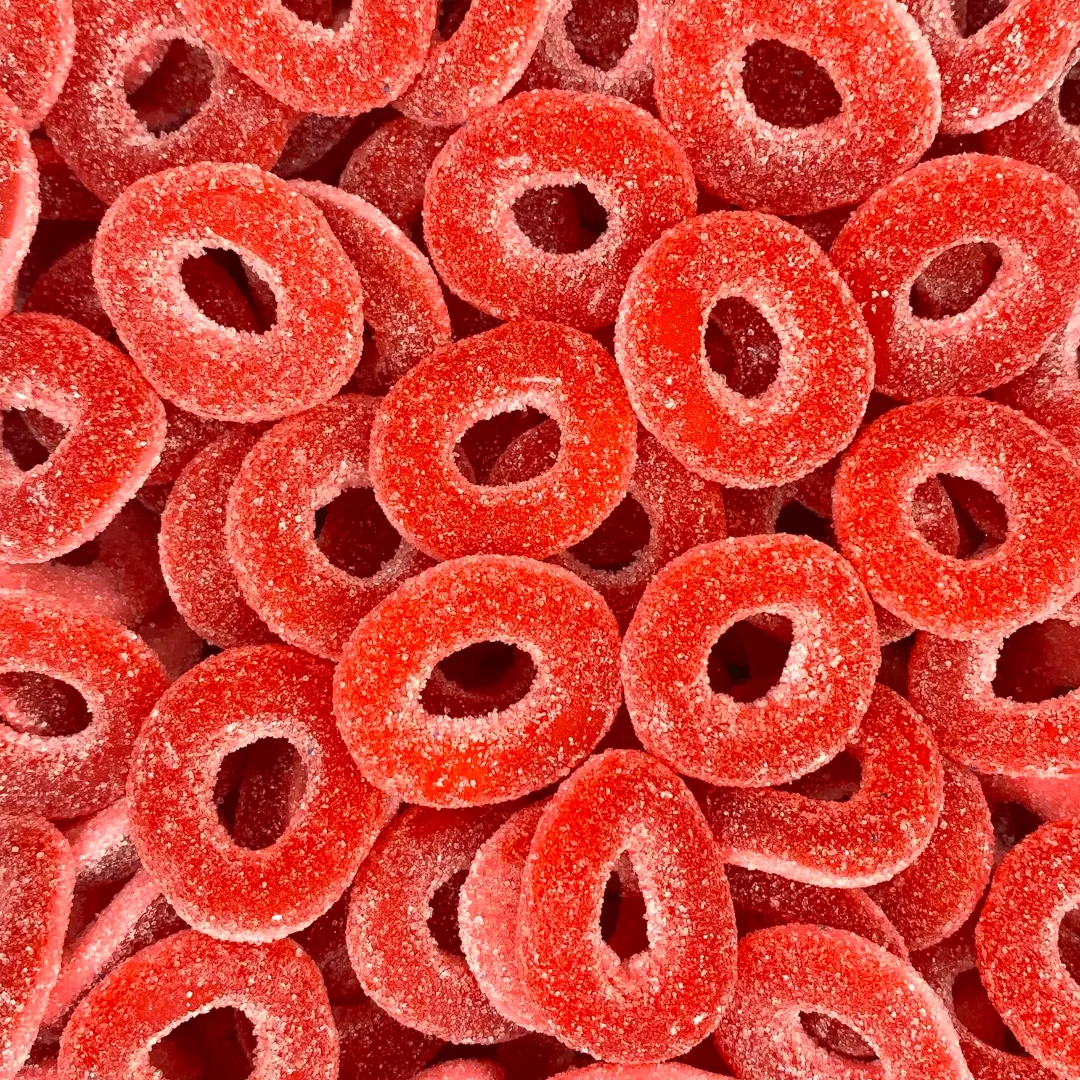 Sour Strawberry Rings