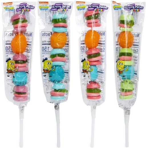 Spongebob Gummy Krabby Patties Colors Kabob (SINGLE) - 1.5oz (42g)
