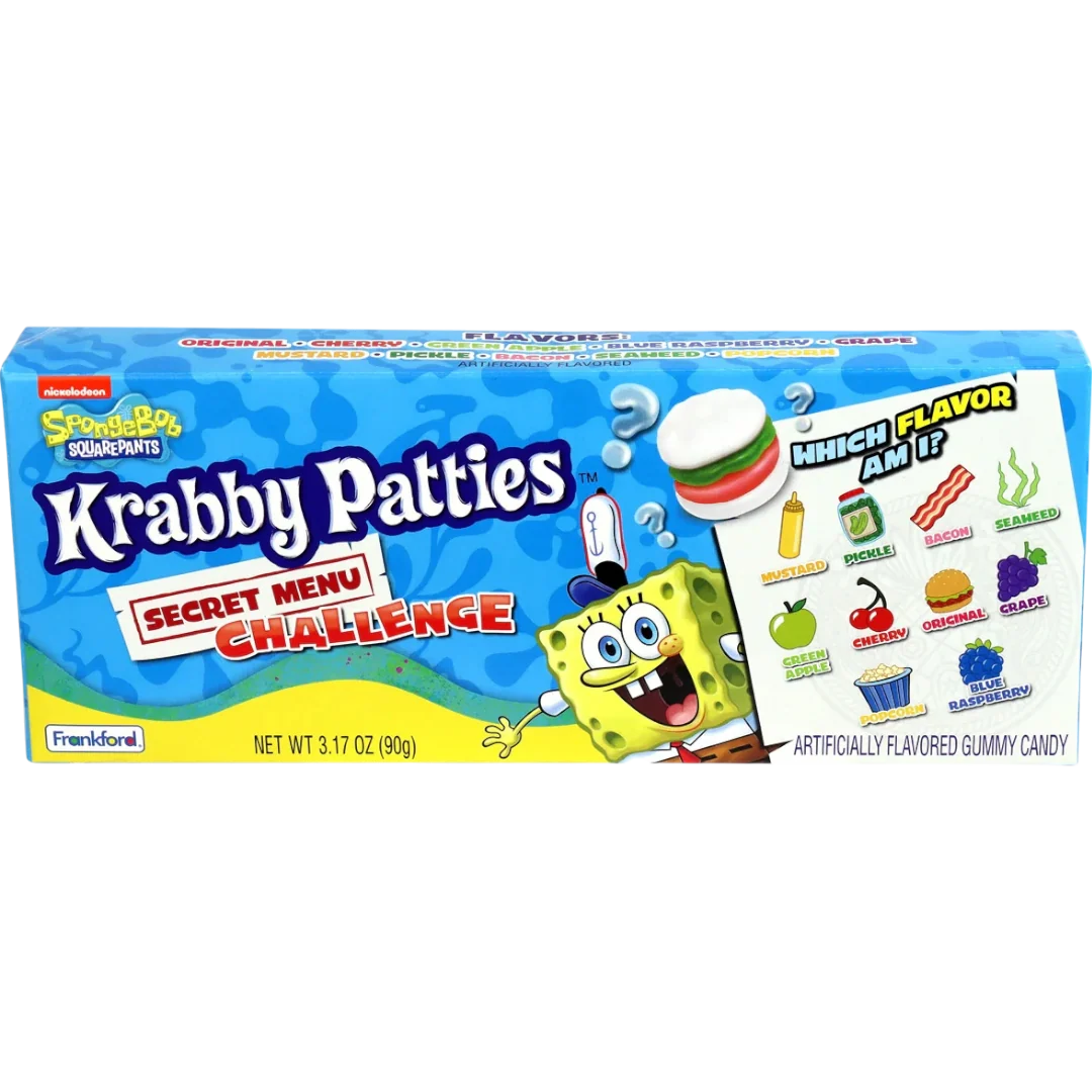 SpongeBob Krabby Patties Secret Menu Challenge Theatre Box - 3.17oz (90g)