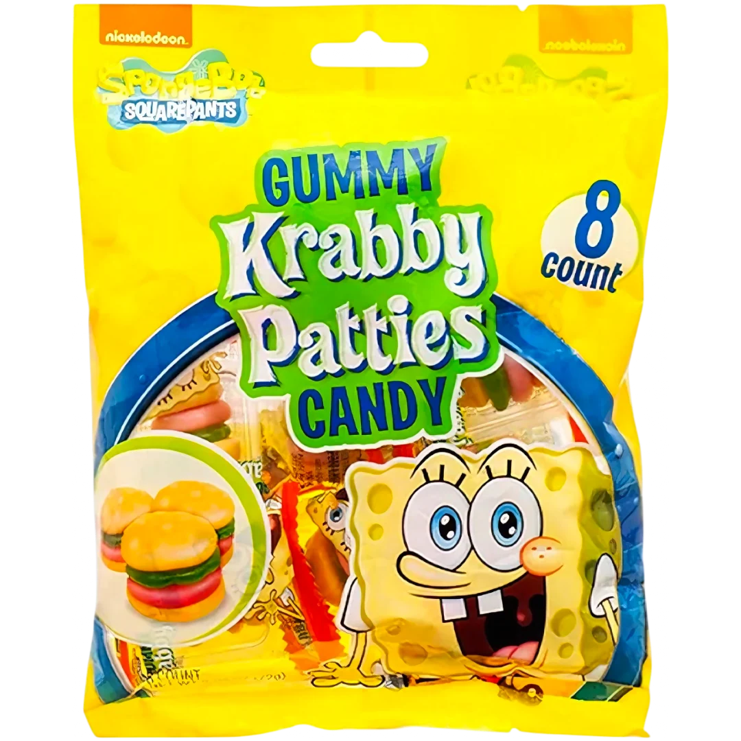 Spongebob Squarepants Gummy Krabby Patties Peg Bag - 2.54oz (72g)