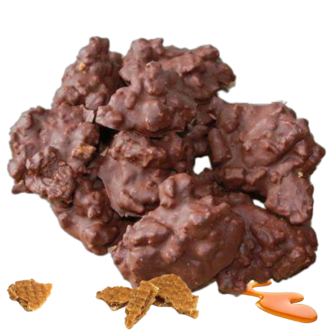 Stroopwafel Chocolate Clusters