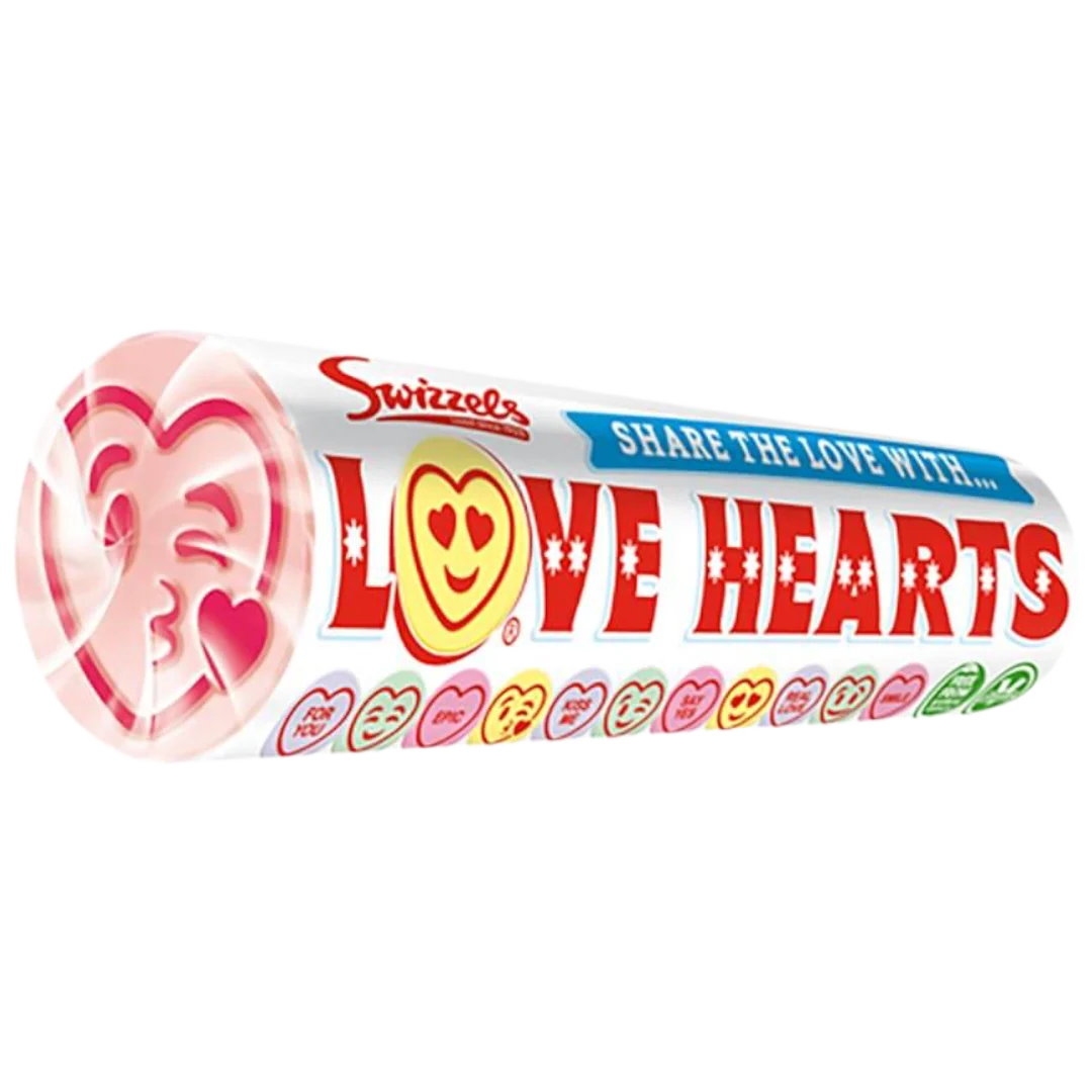 Swizzels Love Heart Rolls (SINGLE) - 1.37oz (39g)
