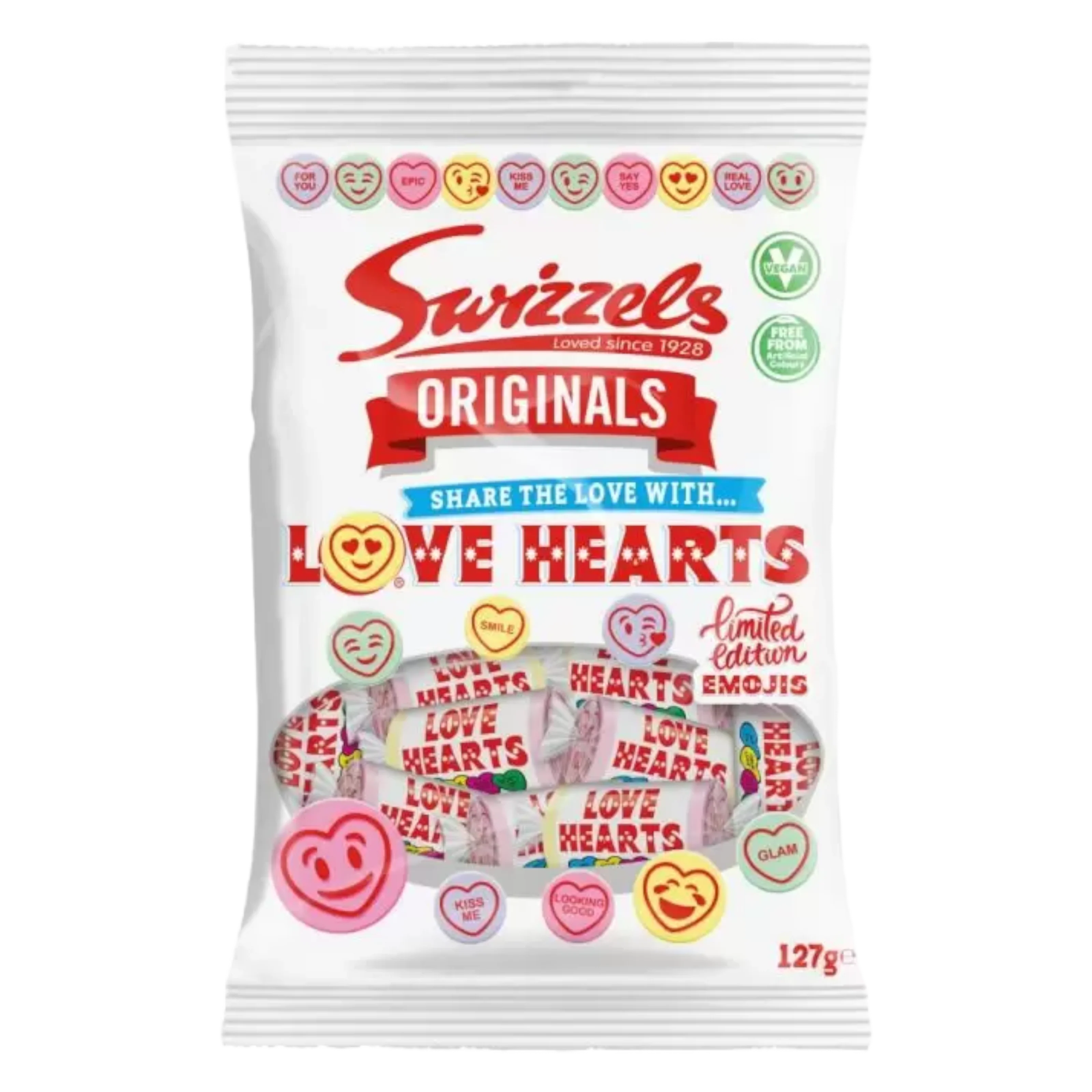 Swizzels Originals Love Hearts Bag - 4.4oz (127g)