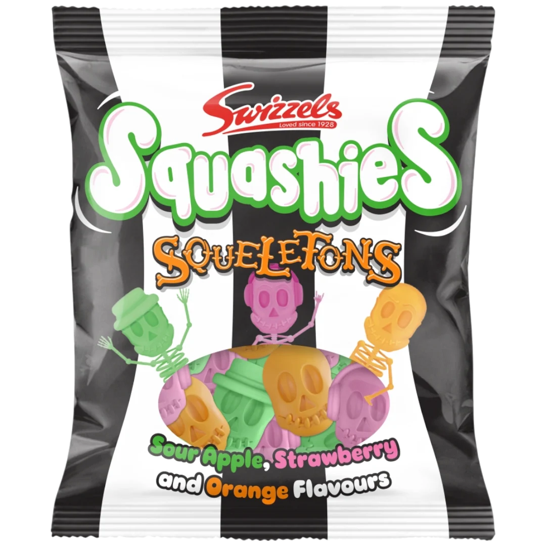Swizzels Squashies Squeletons Bag - 4.23oz (120g)