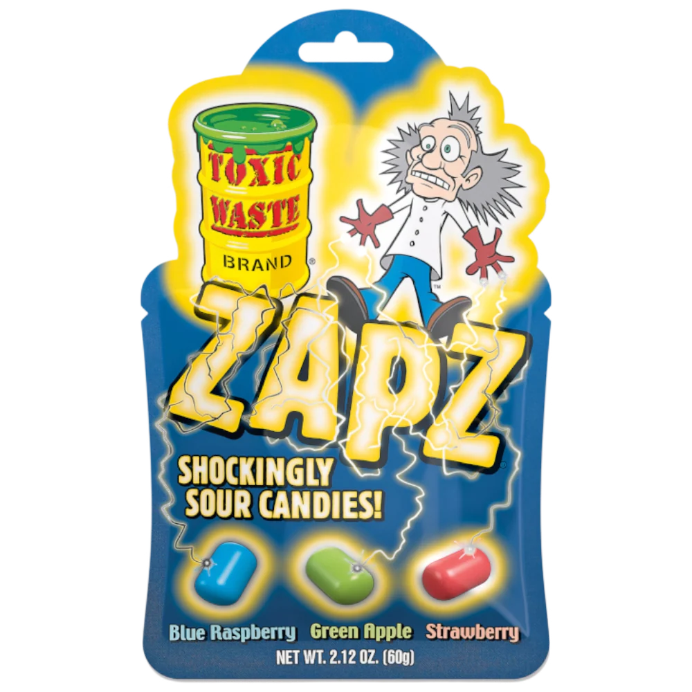 Toxic Waste Zapz Assorted Sour Candies - 2.12oz (60g)