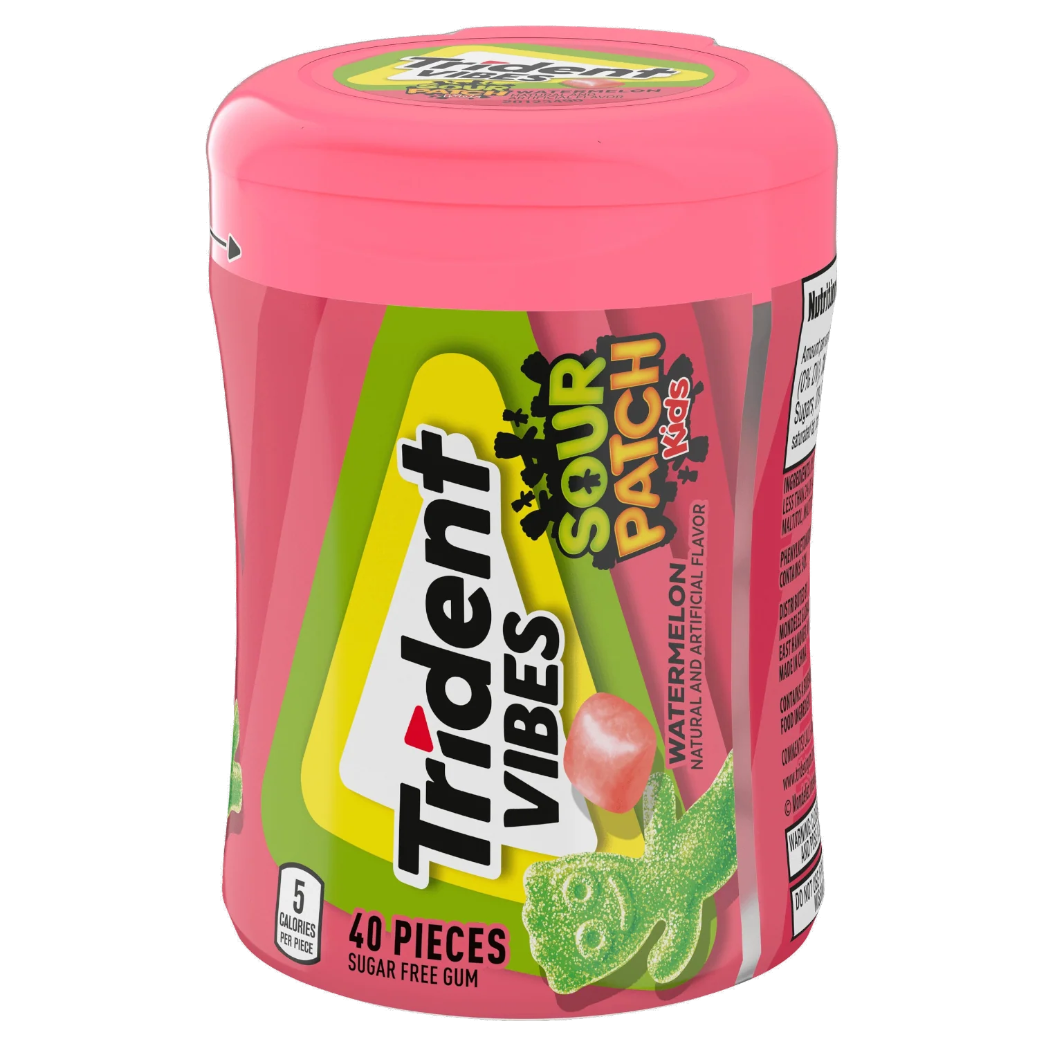 Trident Vibes Sour Patch Kids Watermelon - 40 Pieces