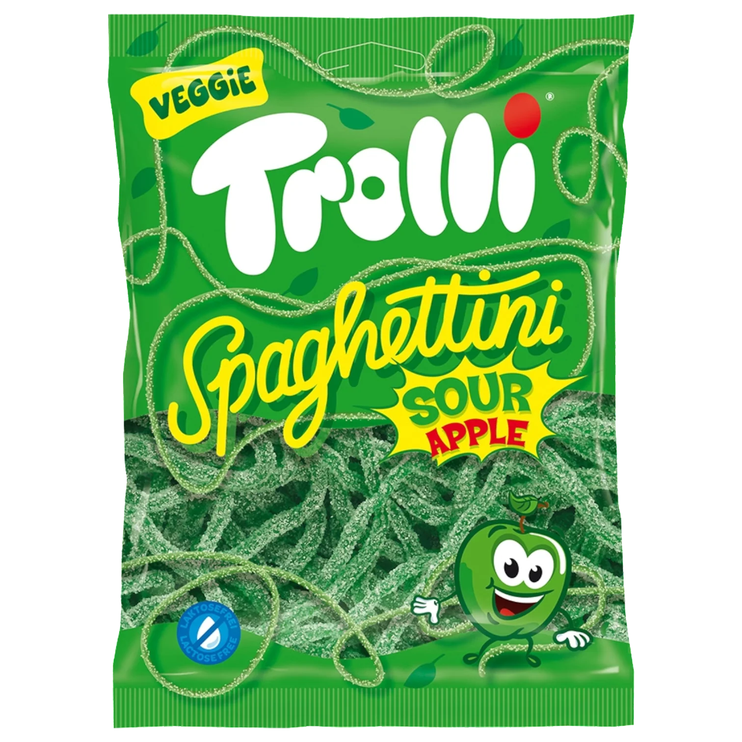 Trolli Spaghettini Sour Apple Peg Bag - 3.5oz (100g)