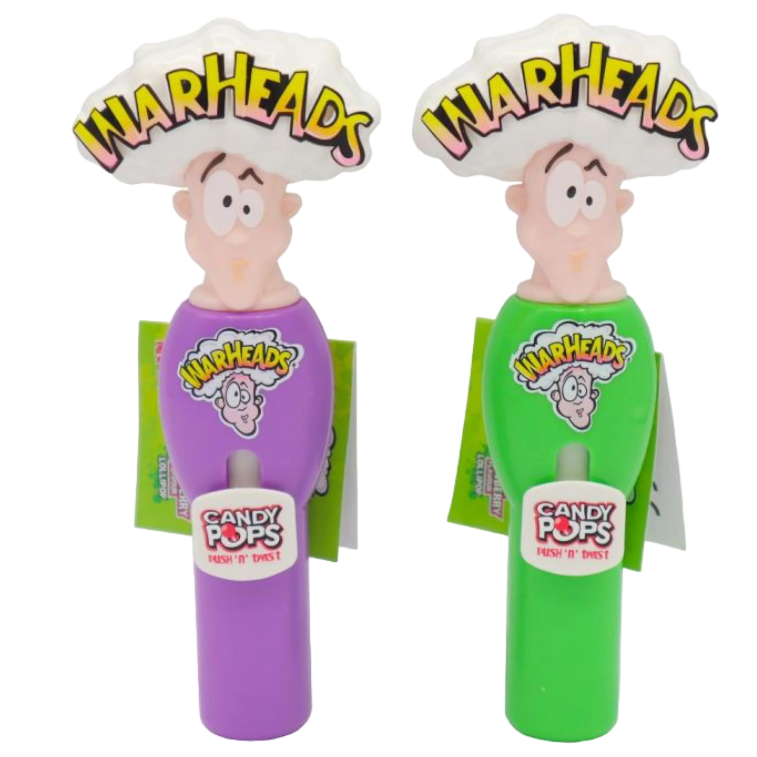 Warheads Candy Pop Push N Twist Lollipop (SINGLE) - 0.31oz (8g)