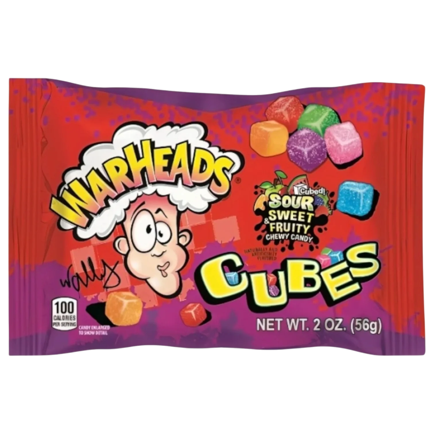 Warheads Sour Chewy Cubes Snack Bag - 2oz (56g)
