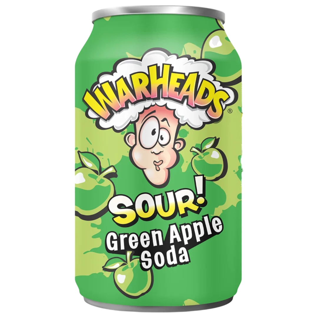 Warheads Sour! Green Apple Soda - 11.15fl.oz (330ml)