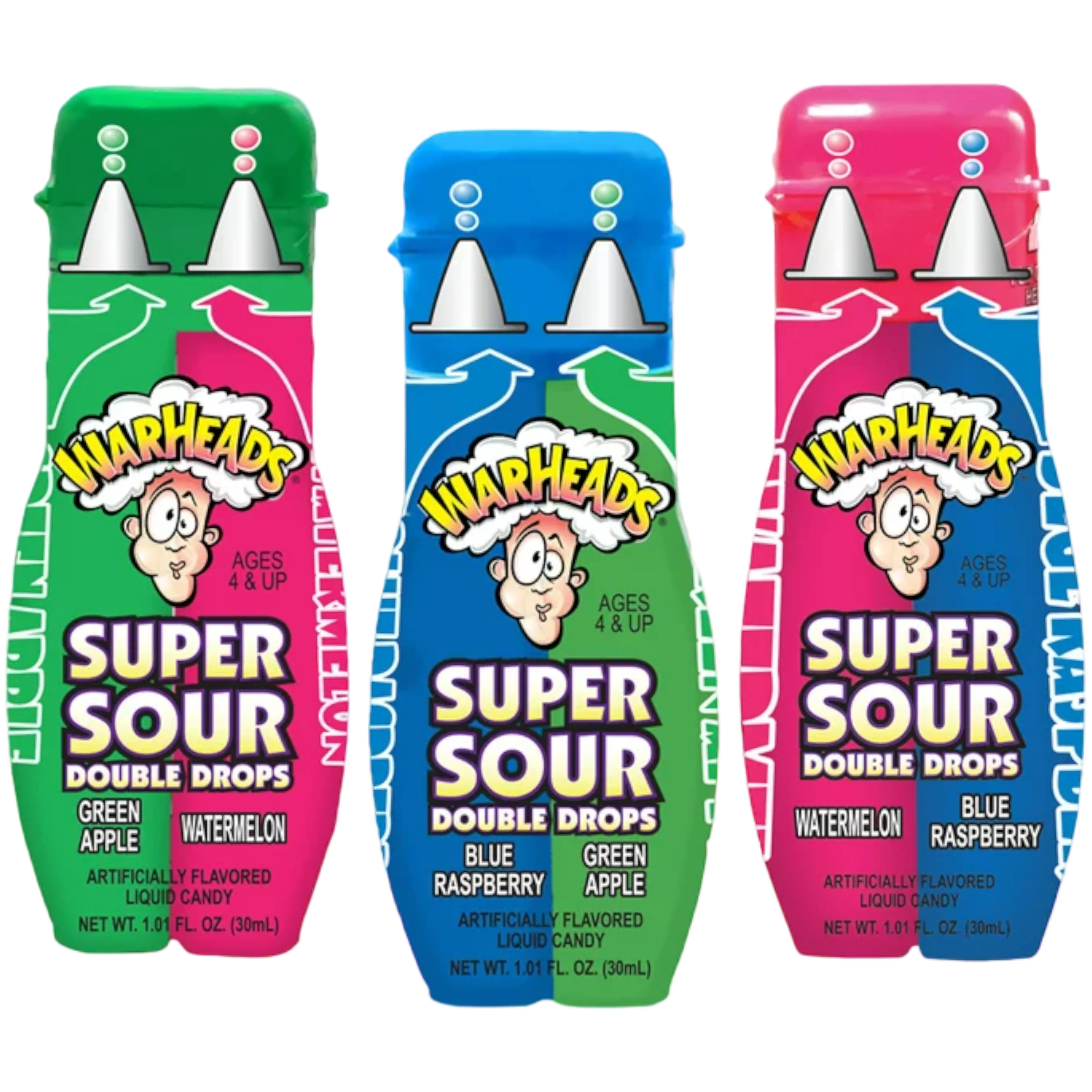 Warheads Super Sour Double Drops - 1.01fl.oz (30ml)